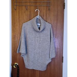 Kenar Poncho Cowl Neck Poncho Sweater